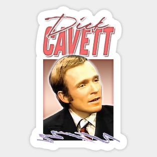 Retro Dick Cavett / Aesthetic Fan Art Design Sticker